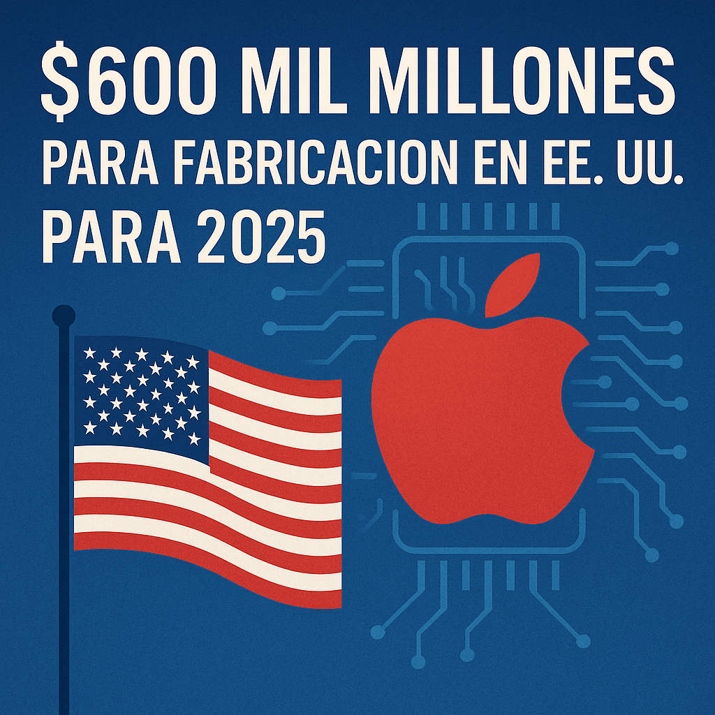 Apple invierte 600 mil millones en EE.UU.